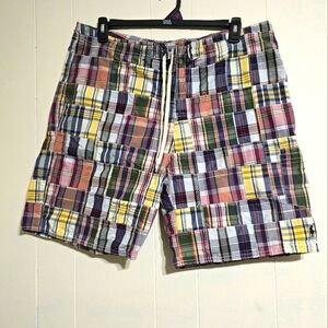Polo Ralph Lauran Madras Board Shorts - 36